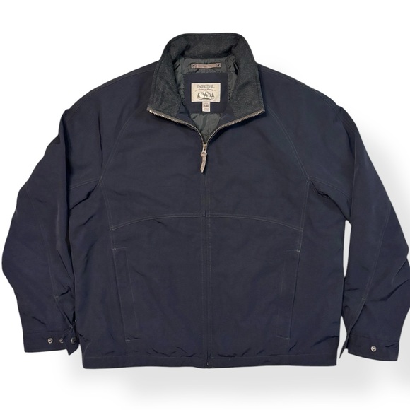 PACIFIC TRAIL Black Performance Jacket Zip Front Quilted Lining